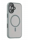 Mey İthalat®   iPhone 16 Megane Magsafe Kapak - Titan Gri