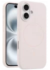 Mey İthalat®   iPhone 16 Plus Kılıf Jully Magsafe Kapak - Pudra