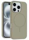 Mey İthalat®   iPhone 16 Pro Kılıf Jully Magsafe Kapak - Çöl Titanyum