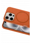 Mey İthalat®   iPhone 16 Pro Kılıf Jully Magsafe Kapak - Turuncu
