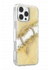Mey İthalat®   iPhone 16 Pro Max Lotus Simli Magsafe Kapak - Gümüş