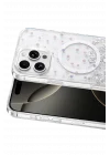 Mey İthalat®   iPhone 16 Pro Max Misk Simli Magsafe Kapak - Desen 1