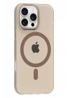 Mey İthalat®   iPhone 16 Pro Max PC Blank Magsafe Kapak - Çöl Titanyum