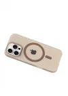 Mey İthalat®   iPhone 16 Pro Max PC Blank Magsafe Kapak - Çöl Titanyum