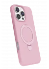 Mey İthalat®   iPhone 16 Pro Max Regal Magsafe Standlı Kapak - Açık Pembe