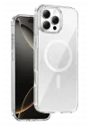 Mey İthalat®   iPhone 16 Pro Max Sora Simli Magsafe Kapak - Beyaz