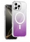 Mey İthalat®   iPhone 16 Pro Max Sora Simli Magsafe Kapak - Mor