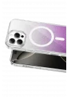 Mey İthalat®   iPhone 16 Pro Max Sora Simli Magsafe Kapak - Mor