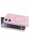 Mey İthalat®   iPhone 16 Regal Magsafe Standlı Kapak - Açık Pembe