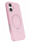 Mey İthalat®   iPhone 16 Regal Magsafe Standlı Kapak - Açık Pembe