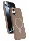 Mey İthalat®   iPhone 16 Regal Magsafe Standlı Kapak - Çöl Titanyum