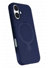 Mey İthalat®   iPhone 16 Regal Magsafe Standlı Kapak - Lacivert