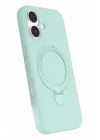 Mey İthalat®   iPhone 16 Regal Magsafe Standlı Kapak - Su Yeşili