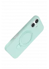 Mey İthalat®   iPhone 16 Regal Magsafe Standlı Kapak - Su Yeşili