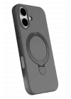 Mey İthalat®   iPhone 16 Regal Magsafe Standlı Kapak - Titan Gri