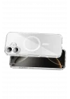 Mey İthalat®   iPhone 16 Sora Simli Magsafe Kapak - Beyaz