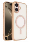 Mey İthalat®   iPhone 16 Terea Magsafe Kapak - Pembe