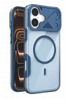 Mey İthalat®   iPhone 16 Zinko Magsafe Kapak - Lacivert