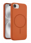 Mey İthalat®   iPhone 16E Kılıf Jully Magsafe Kapak -Turuncu