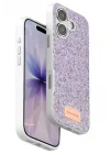 Mey İthalat®   iPhone 17 Bright Simli Kapak - Lila