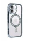 Mey İthalat®   iPhone 17 Joke Simli Magneticsafe Kılıf - Mavi