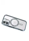 Mey İthalat®   iPhone 17 Joke Simli Magneticsafe Kılıf - Mavi