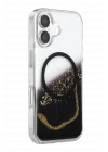 Mey İthalat®   iPhone 17 Lotus Simli Magsafe Kapak - Siyah