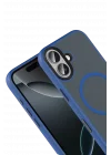 Mey İthalat®   iPhone 17 Megane Magsafe Kapak - Lacivert