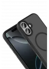 Mey İthalat®   iPhone 17 Megane Magsafe Kapak - Siyah