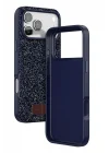 Mey İthalat®   iPhone 17 Pro Bright Simli Kapak - Mavi