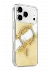 Mey İthalat®   iPhone 17 Pro Lotus Simli Magsafe Kapak - Gümüş