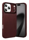 Mey İthalat®   iPhone 17 Pro Max Auto Focus Karbon Kapak - Bordo