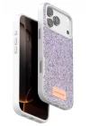 Mey İthalat®   iPhone 17 Pro Max Bright Simli Kapak - Lila