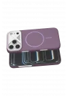 Mey İthalat®   iPhone 17 Pro Max Export Magsafe Kapak - Mor