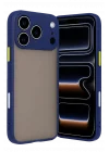 Mey İthalat®   iPhone 17 Pro Max Kılıf Montreal Silikon Kapak - Lacivert
