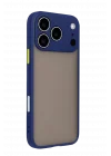 Mey İthalat®   iPhone 17 Pro Max Kılıf Montreal Silikon Kapak - Lacivert