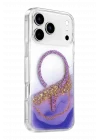 Mey İthalat®   iPhone 17 Pro Max Lotus Simli Magsafe Kapak - Mor
