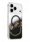 Mey İthalat®   iPhone 17 Pro Max Lotus Simli Magsafe Kapak - Siyah