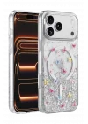 Mey İthalat®   iPhone 17 Pro Max Misk Simli Magsafe Kapak - Desen 4