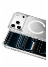 Mey İthalat®   iPhone 17 Pro Max Sora Simli Magsafe Kapak - Siyah