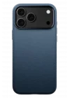 Mey İthalat®   iPhone 17 Pro Max Wonder Deri Magsafe Kapak - Lacivert