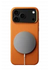 Mey İthalat®   iPhone 17 Pro Max Wonder Deri Magsafe Kapak - Turuncu