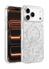 Mey İthalat®   iPhone 17 Pro Misk Simli Magsafe Kapak - Desen 1