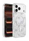 Mey İthalat®   iPhone 17 Pro Misk Simli Magsafe Kapak - Desen 3