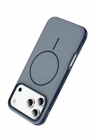 Mey İthalat®   iPhone 17 Pro Neksa Magsafe Kapak - Lacivert