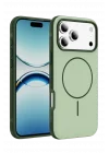 Mey İthalat®   iPhone 17 Pro Neksa Magsafe Kapak - Yeşil