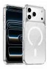 Mey İthalat®   iPhone 17 Pro Sora Simli Magsafe Kapak - Beyaz