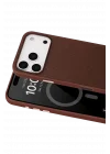 Mey İthalat®   iPhone 17 Pro Vero Magsafe Kapak - Kahverengi