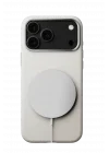 Mey İthalat®   iPhone 17 Pro Wonder Deri Magsafe Kapak - Beyaz