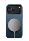 Mey İthalat®   iPhone 17 Pro Wonder Deri Magsafe Kapak - Lacivert